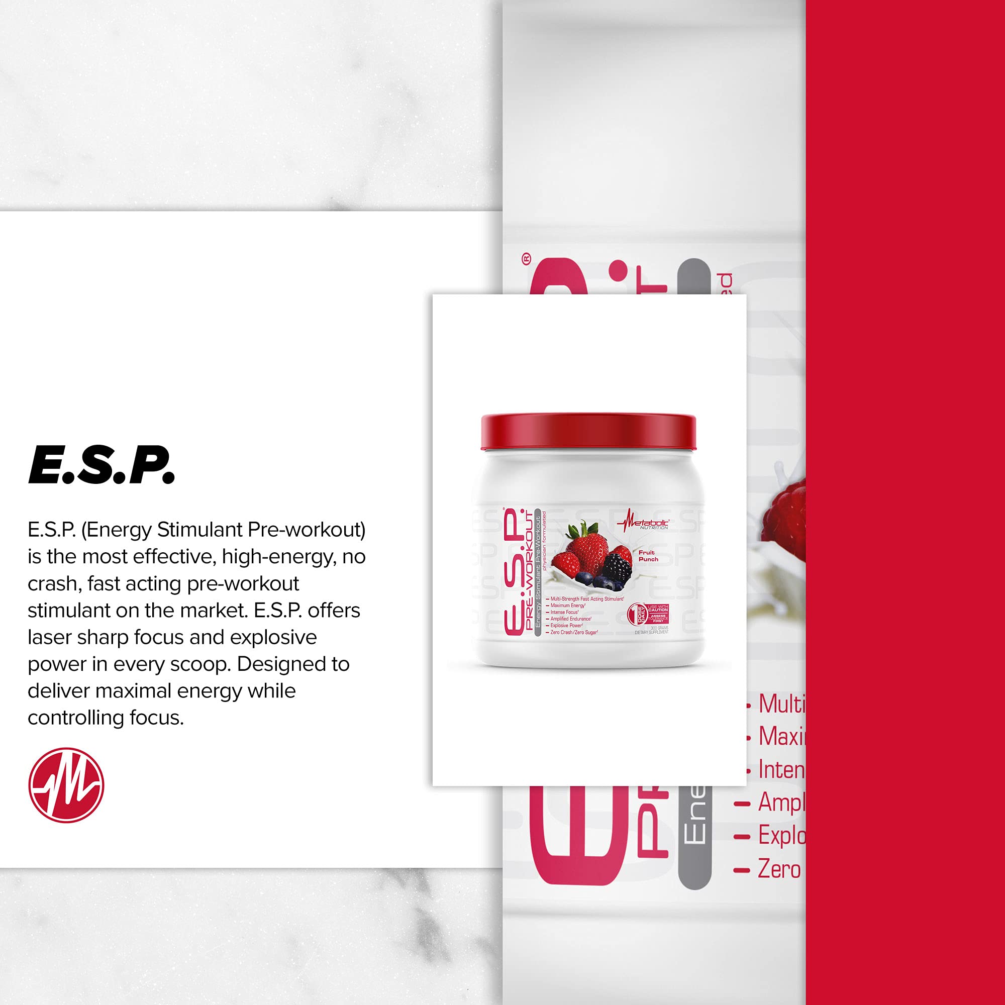 Metabolic Nutrition ESP etiqueta nutricional legible para información segura