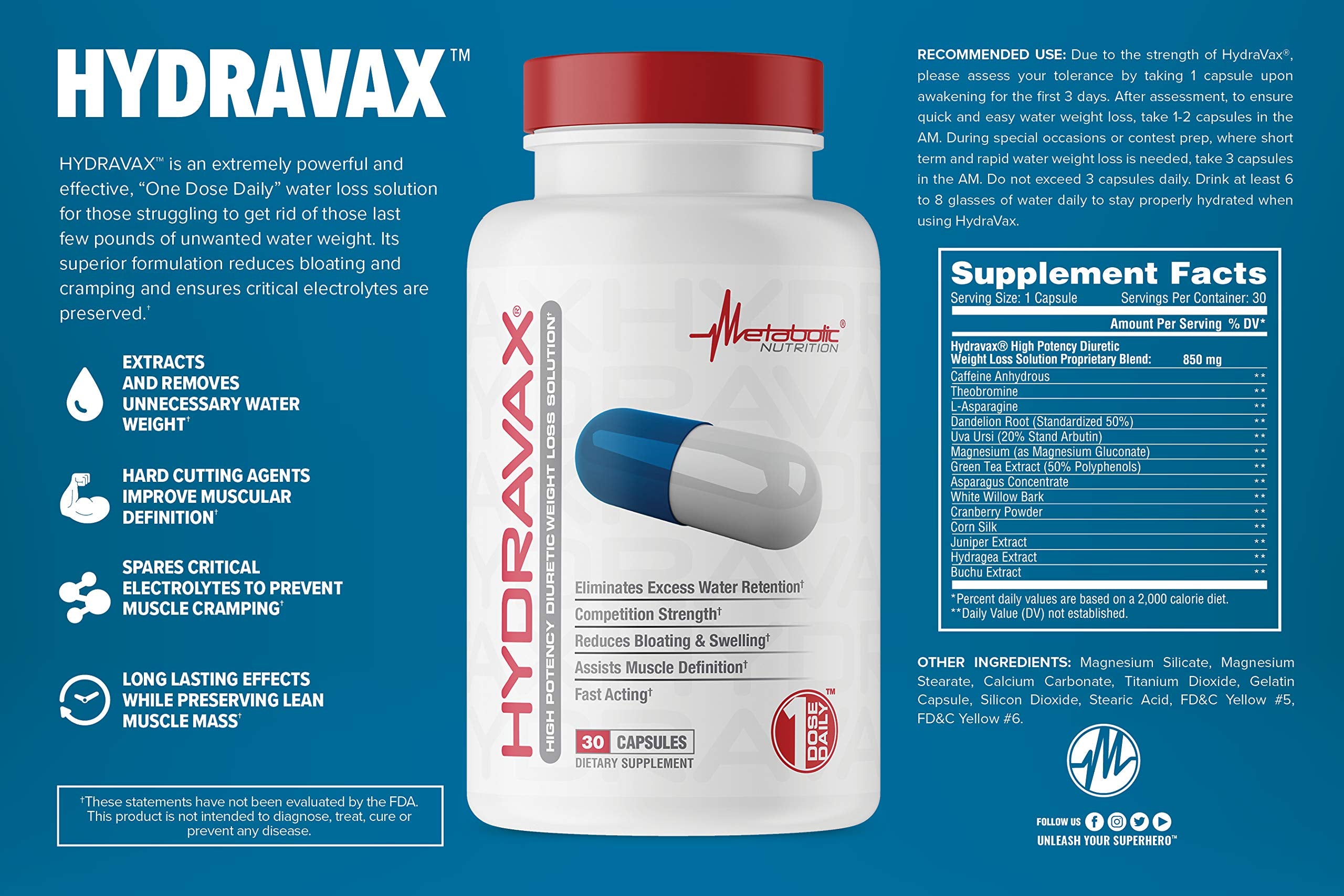 Metabolic Nutrition Hydravax persona tomando una cápsula para reducir hinchazón y sentirse ligera