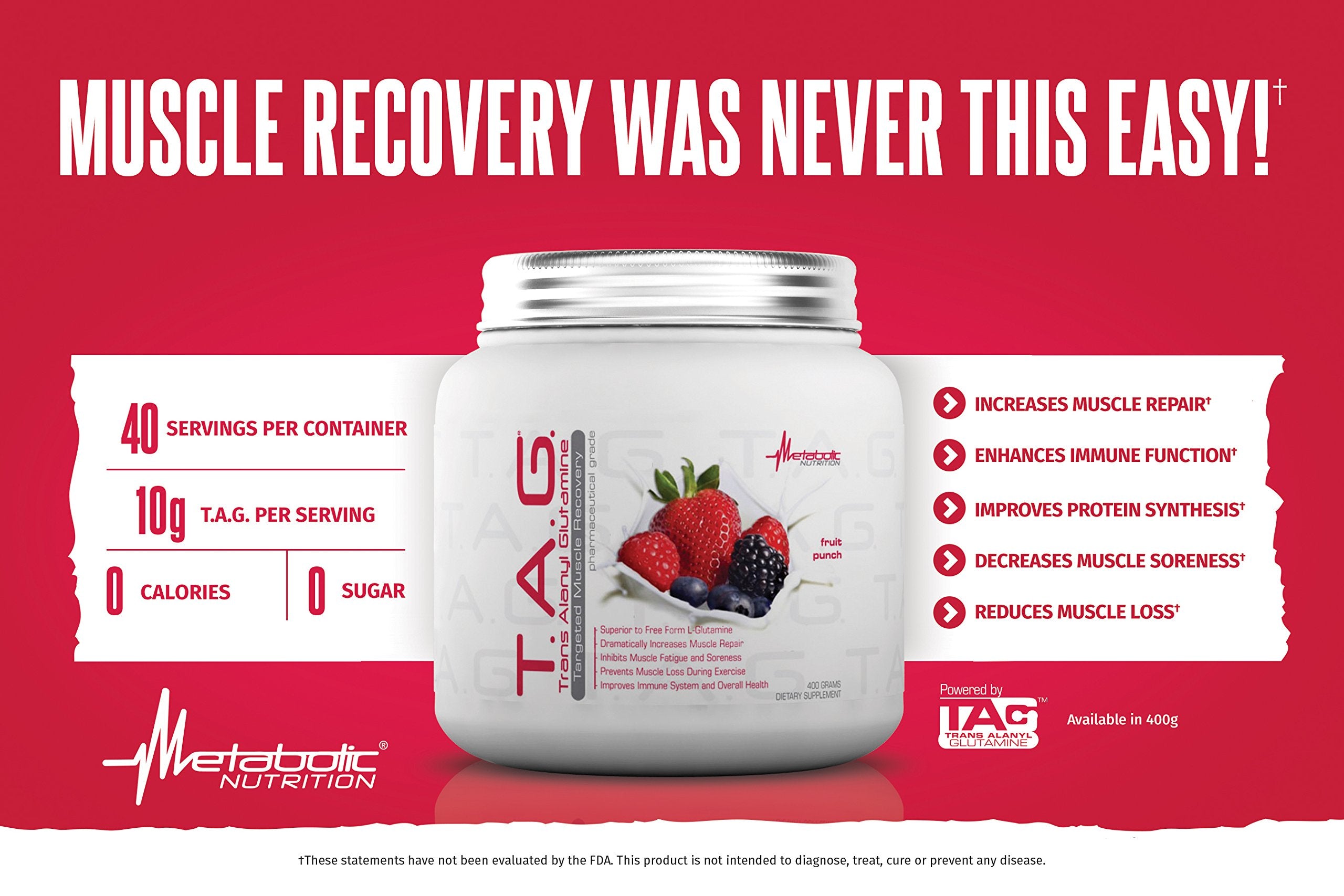 Metabolic Nutrition cucharada medidora con 10 g de TAG para dosificación precisa