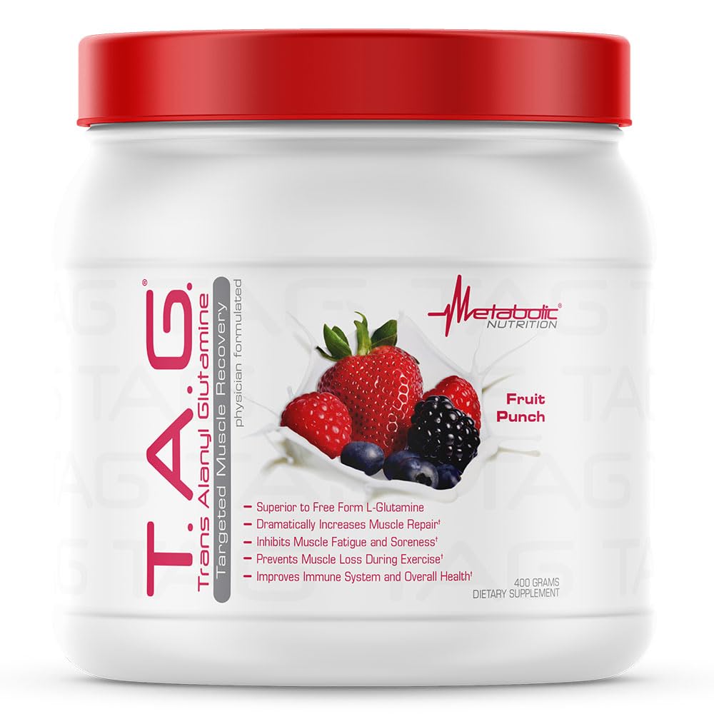 Metabolic Nutrition frasco frontal mostrando etiqueta y sabor Fruit Punch