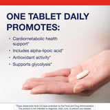 Metagenics tabletas a primer plano destacando dosis de 300 mg