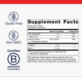 Metagenics Arginine Plus etiqueta con información nutricional clara y dosis