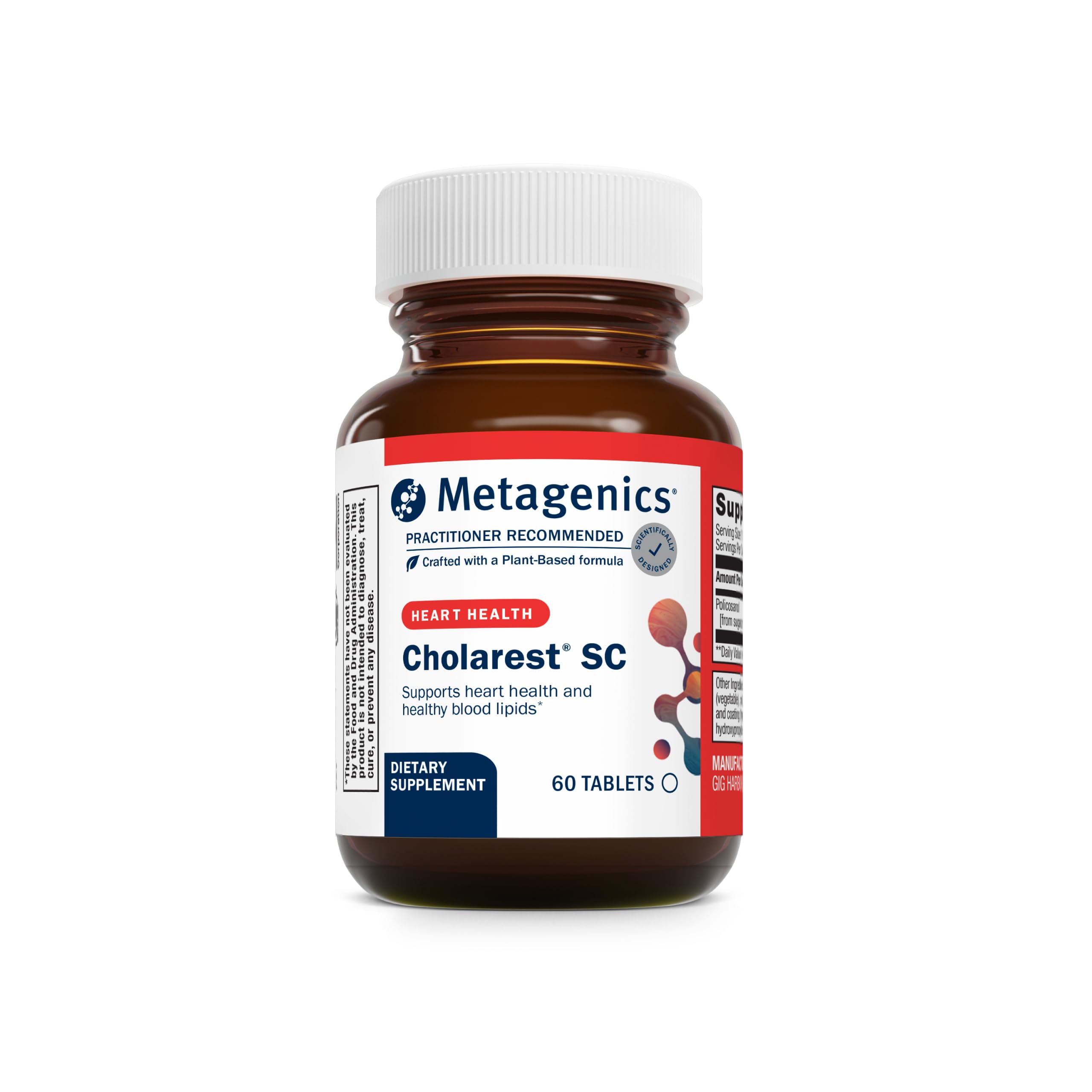 Metagenics Cholarest SC frontal mostrando envase y beneficios claros
