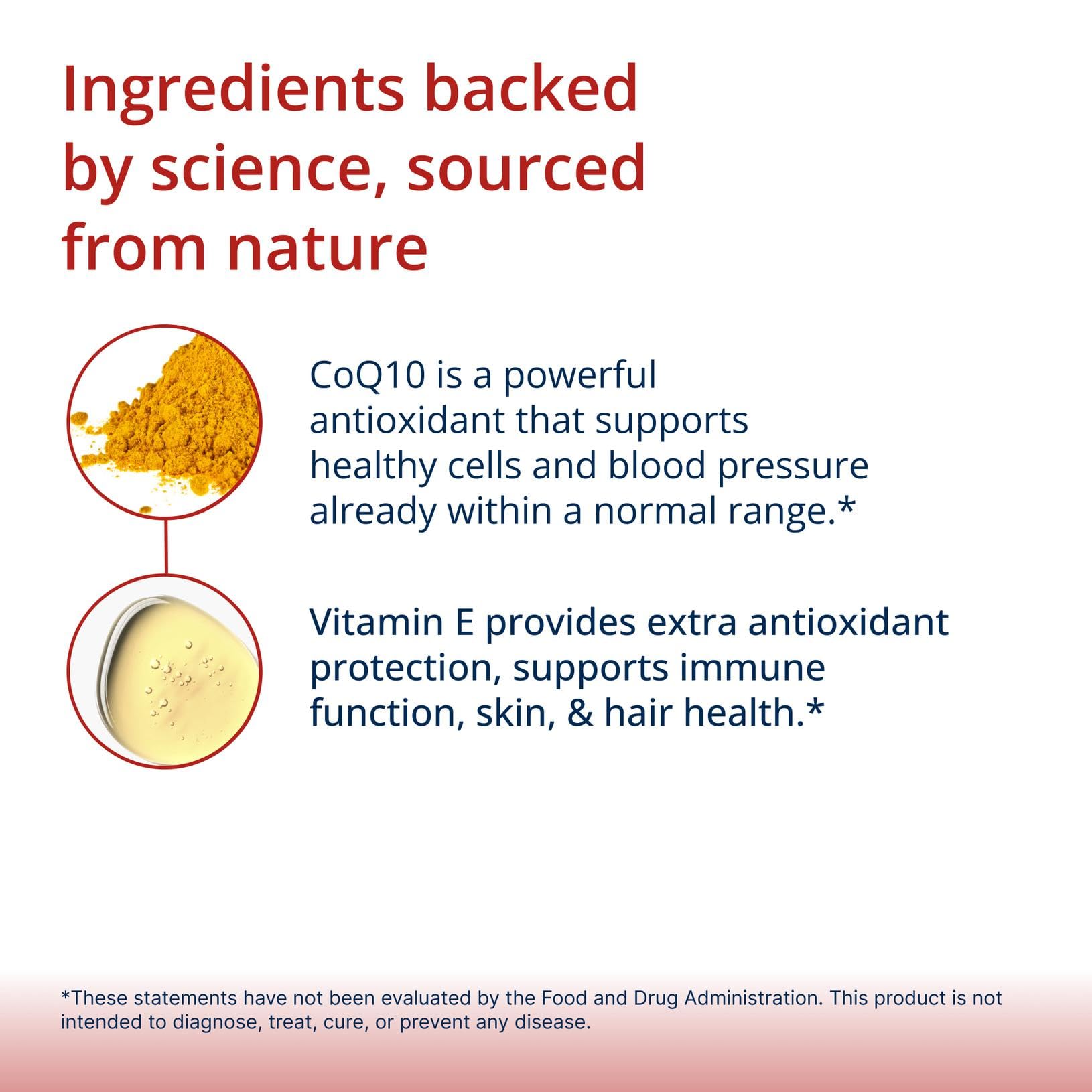 Cápsula Metagenics CoQ10 abierta mostrando el contenido liposoluble y absorción