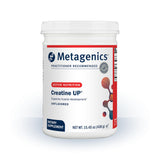 Metagenics Creatine UP frontal del envase mostrando diseño y cantidad