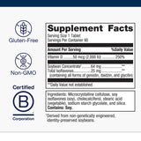 Metagenics etiqueta con lista de ingredientes y dosis transparente