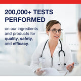 Metagenics cápsula junto a moneda para comparar tamaño y dosificación clara