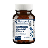 Metagenics frente del envase mostrando el producto y ventaja de dos meses