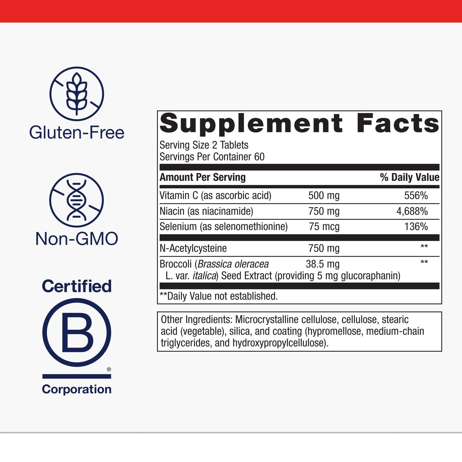 Metagenics GlutaClear con extracto de semilla de brócoli para apoyar procesos de detoxificación