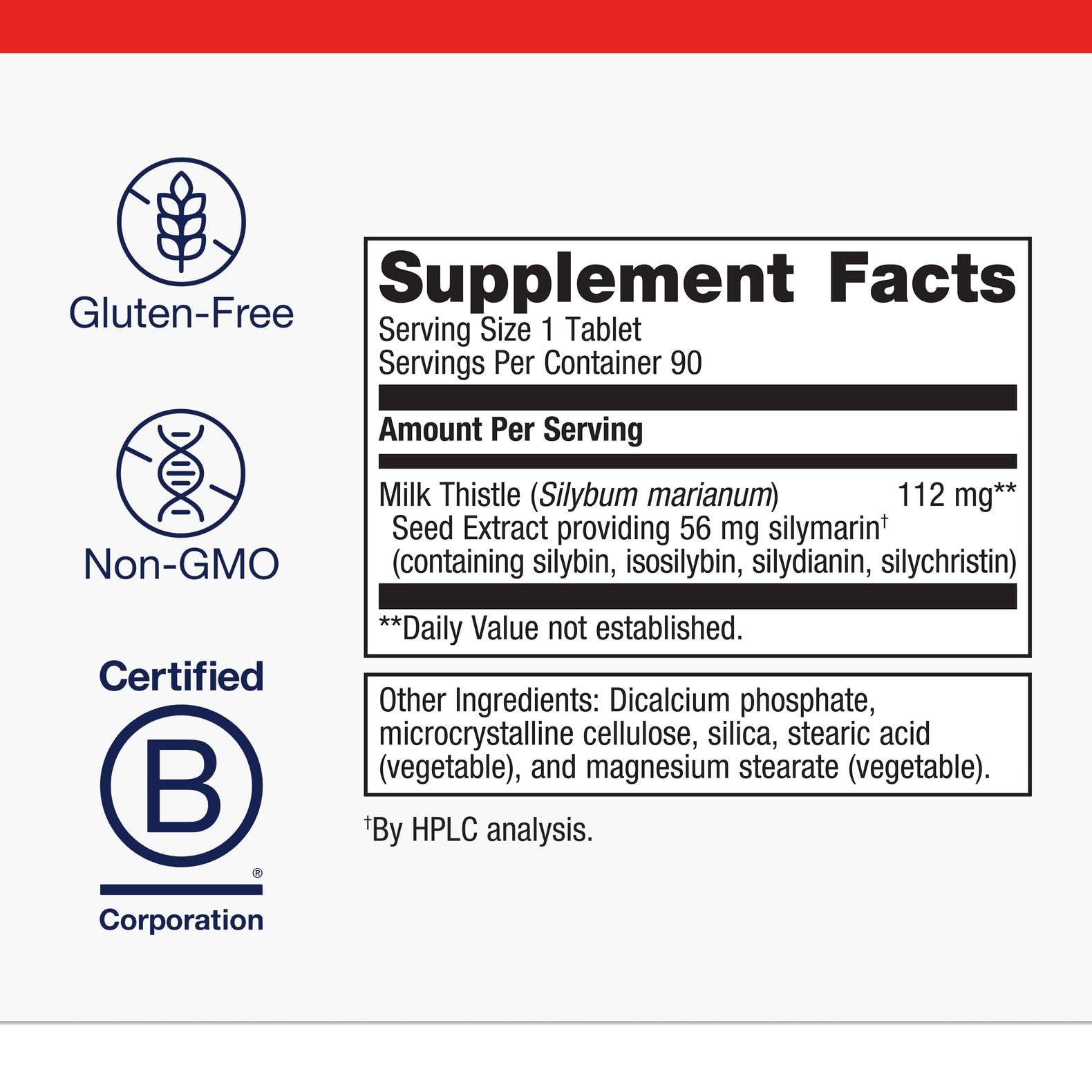 Metagenics semillas de Silybum marianum que ilustran el ingrediente activo