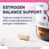 Metagenics Meta Indole-3-Carbinol etiqueta con información nutricional clara y beneficio visible