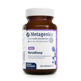 Metagenics MetaSleep frente del empaque mostrando diseño y cantidad para compra segura