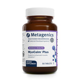Metagenics MyoCalm Plus envase frontal mostrando su presentación profesional y confianza