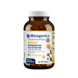 Metagenics OmegaGenics envase frontal mostrando etiqueta y cantidad, confianza profesional