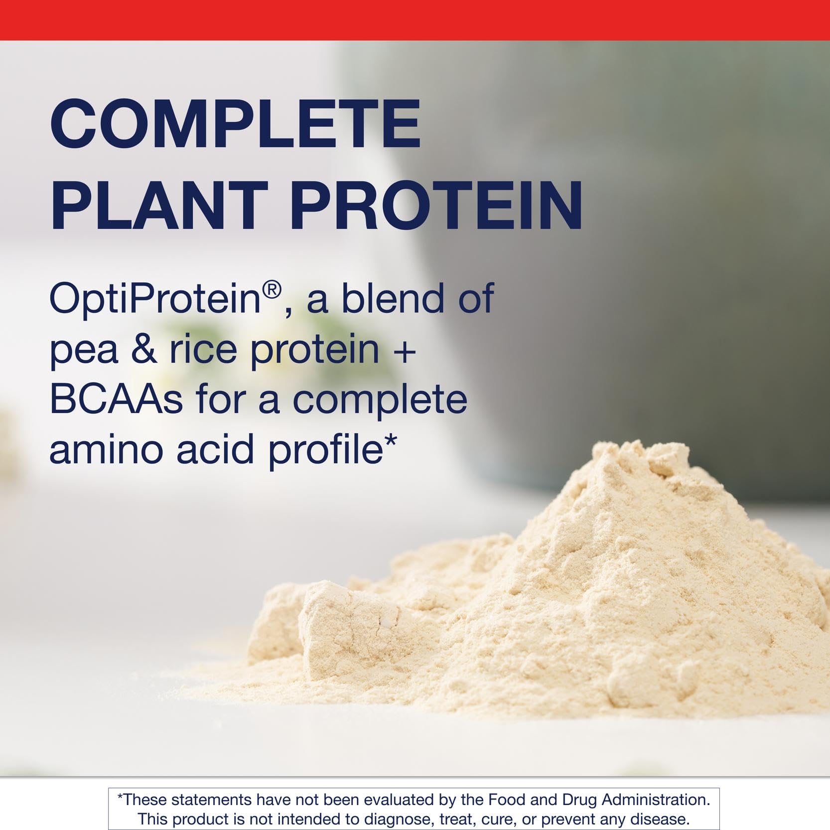 Cucharada de Metagenics Perfect Protein disolviéndose en agua para recuperación rápida