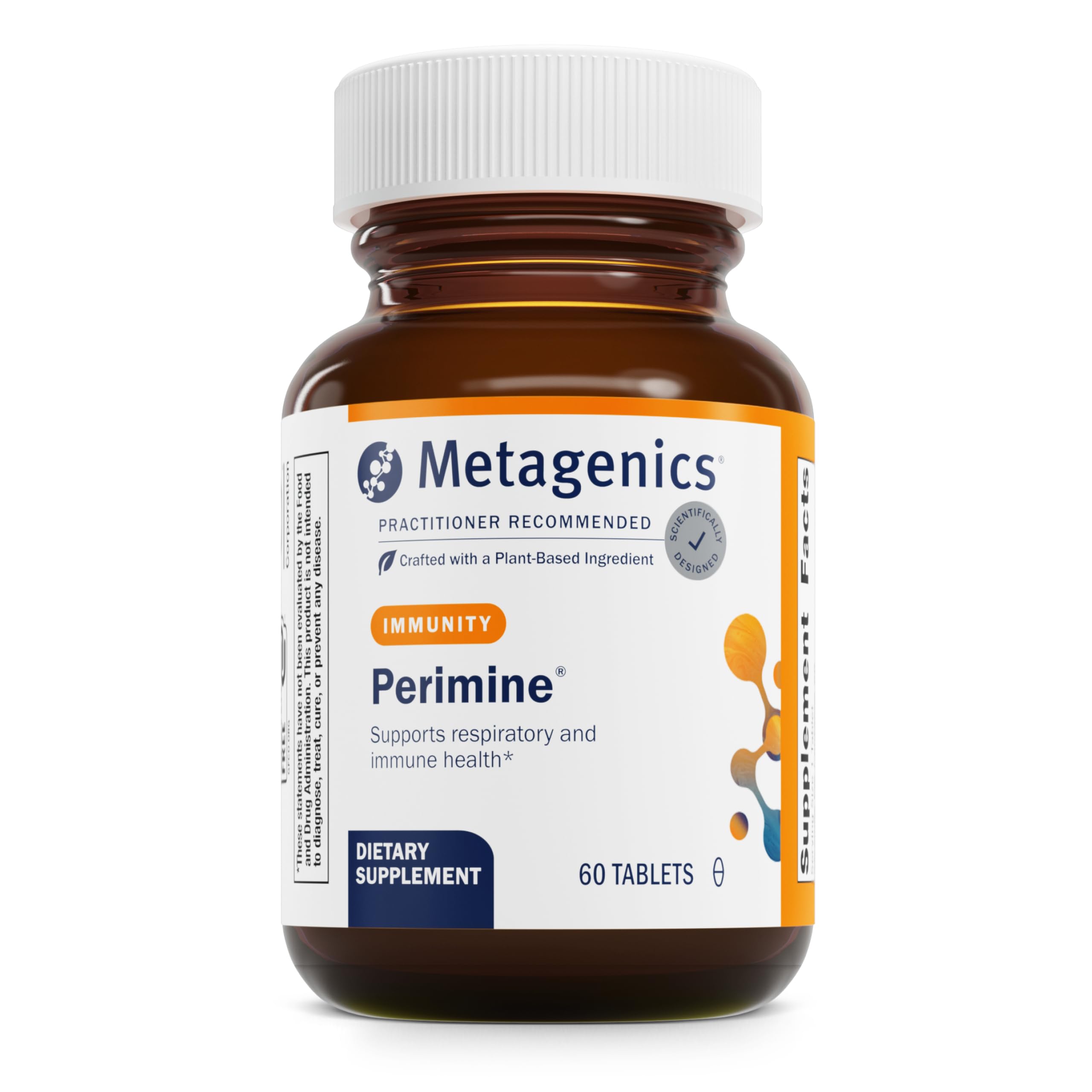 Metagenics Perimine frasco frontal mostrando el envase y beneficios clave