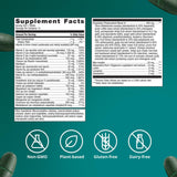 Metagenics PhytoMulti tableta en mano para comparar tamaño y dosificación