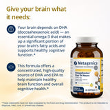Metagenics gota de aceite en mano resaltando concentración omega-3