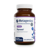 Metagenics Thyrosol frente del empaque mostrando confianza profesional y pureza