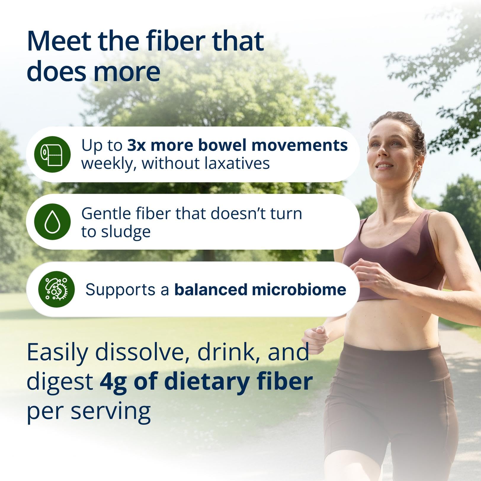 Metagenics polvo UltraFlora Fiber textura naranja para mezcla fácil y sabor agradable