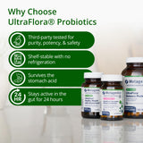 Metagenics UltraFlora lista de ingredientes, transparencia y calidad profesional