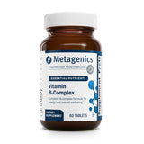 Metagenics Vitamin B-Complex vista frontal con etiqueta clara, beneficio de confianza