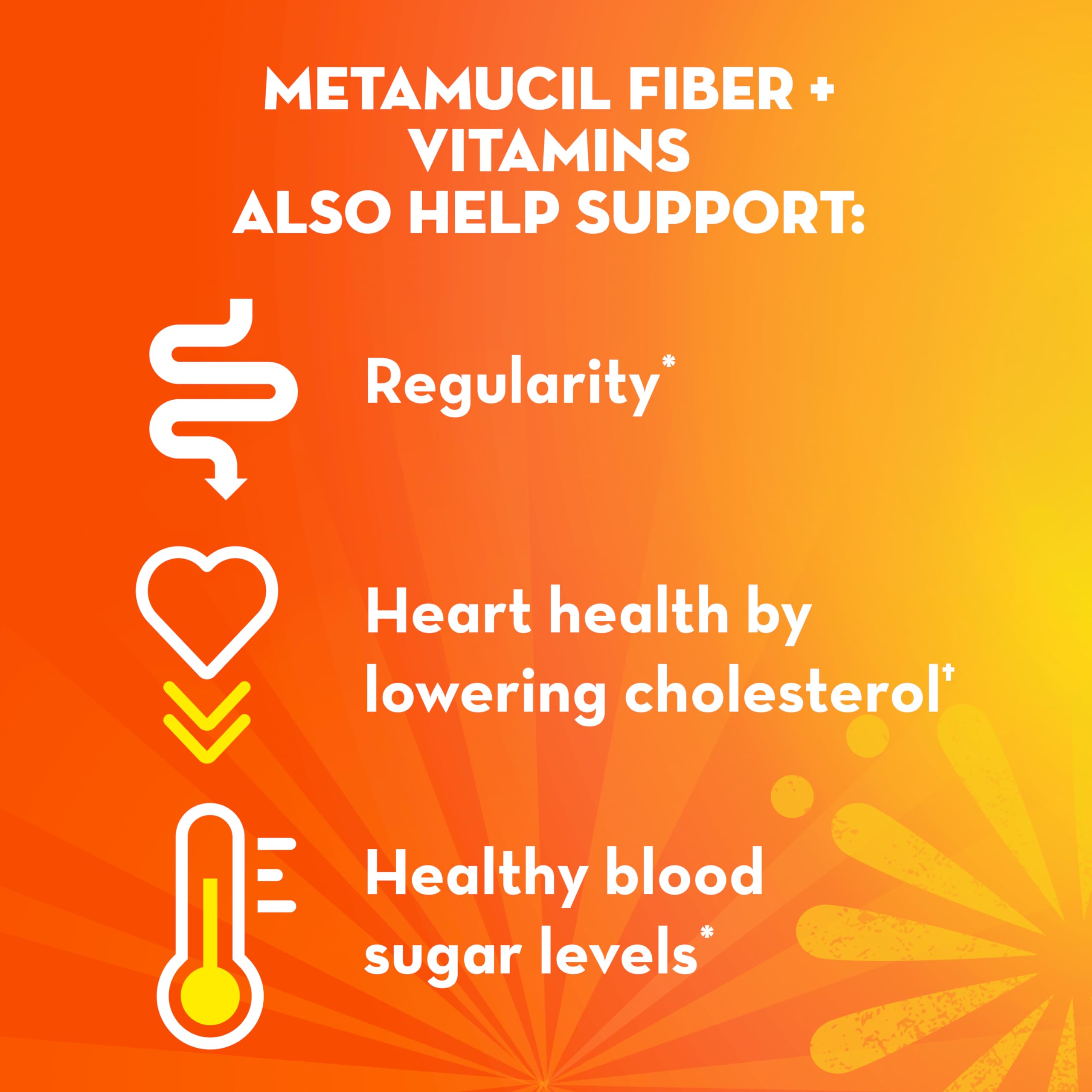 Metamucil servido en mesa de desayuno cítrico, combina con rutina diaria