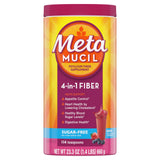 Metamucil envase frontal mostrando 114 porciones y sabor berry, fácil identificación de producto