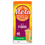 Metamucil envase frontal sin edulcorantes, visual claro y compacto que facilita su identificación