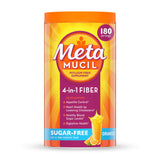 Metamucil envase frontal sabor naranja mostrando presentación