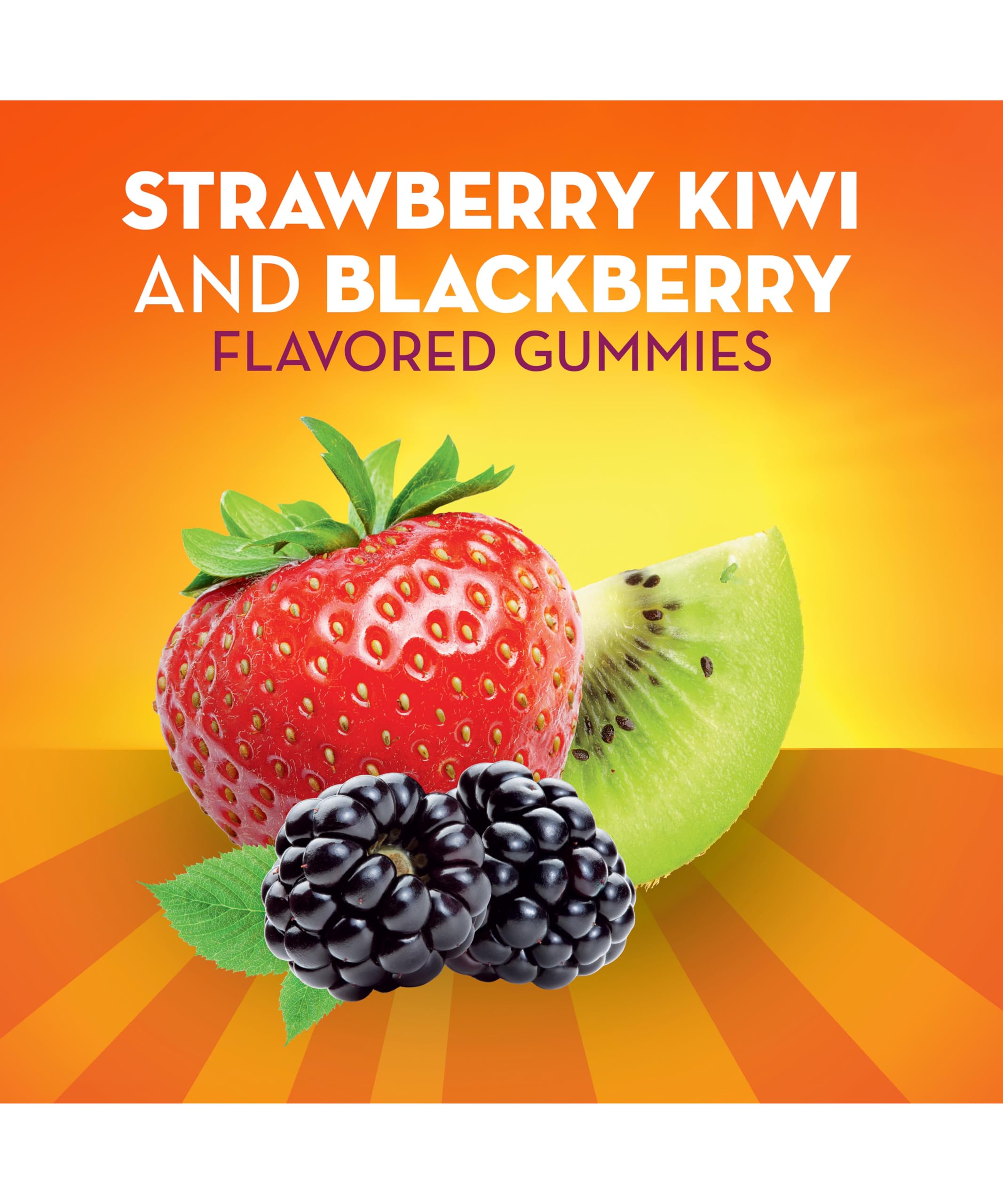 Metamucil ingredientes frutales fresa kiwi y mora que aportan sabor