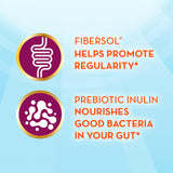 Metamucil polvo sin grumos en primer plano, textura fina y transparente
