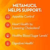 Polvo de Metamucil primer plano resaltando textura fina y mezcla rápida con líquido