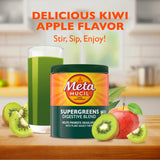 Metamucil vaso con mezcla kiwi manzana listo para beber, conveniencia diaria
