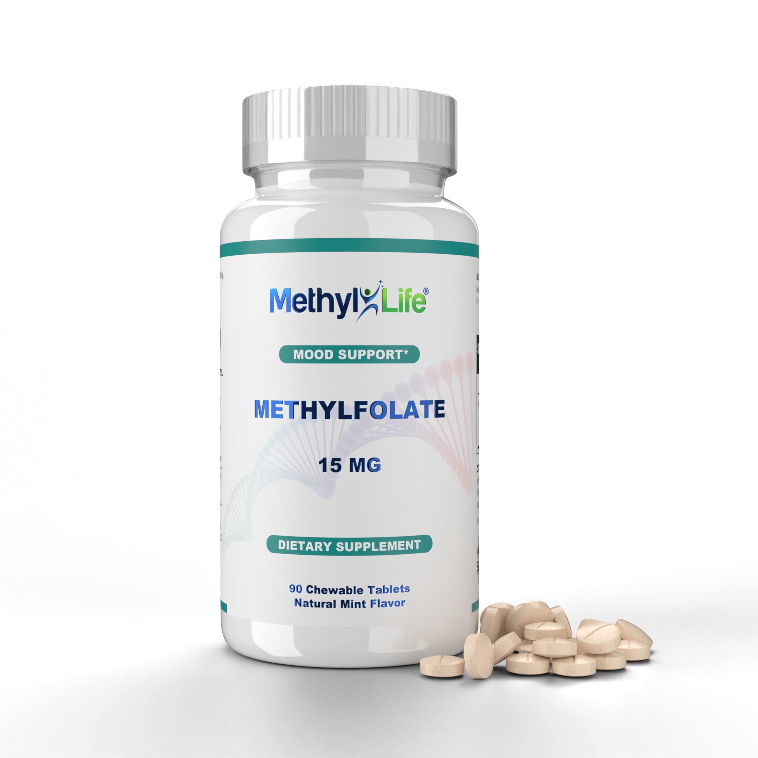 Methyl-Life frasco frente mostrando la presentación y cantidad, facilidad de uso