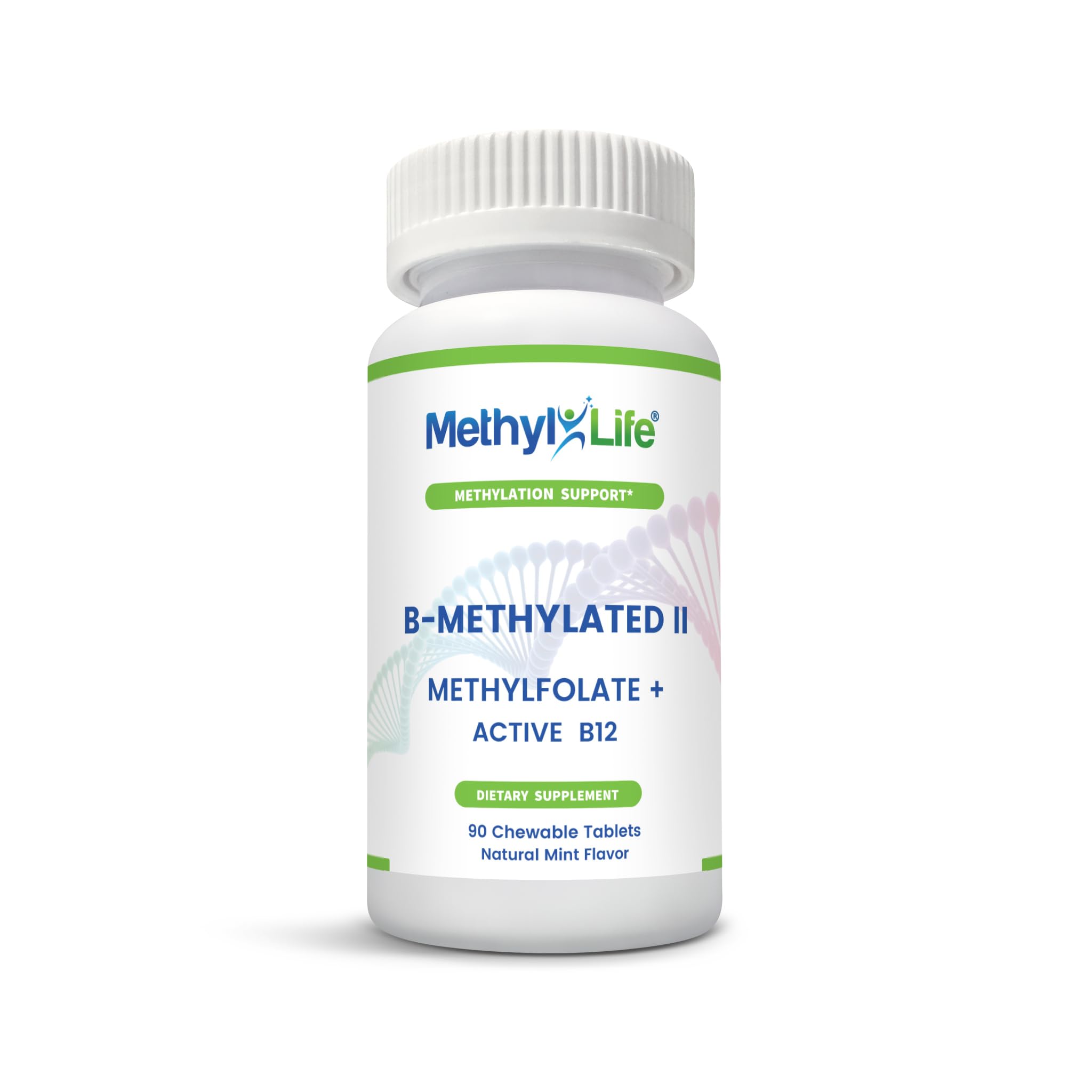 Methyl-Life tableta junto a moneda para comparar tamaño práctico