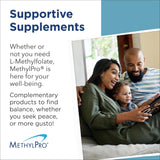 MethylPro envase lateral sobre fondo blanco para visualización profesional y limpia