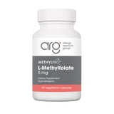 MethylPro frasco frontal con etiqueta clara que identifica folato activo y dosis