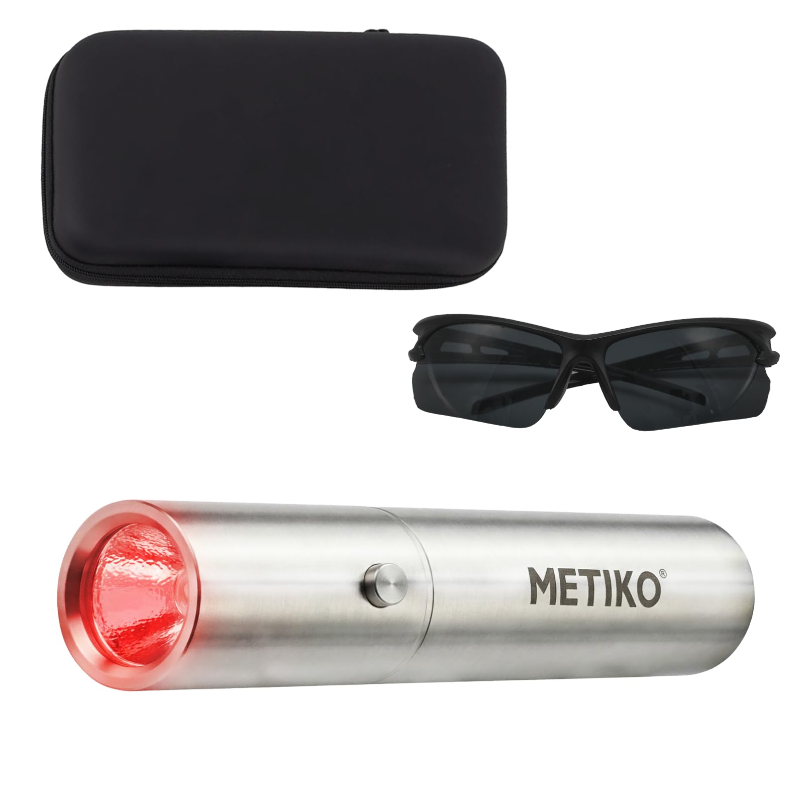 METIKO antorcha frontal mostrando diseño ergonómico y portabilidad