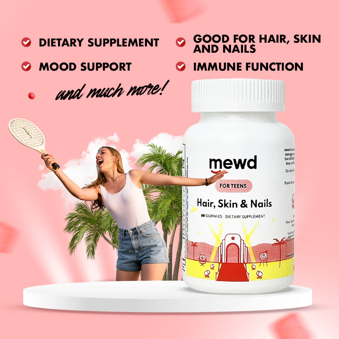 MEWD etiqueta con ingredientes y vitaminas para consulta rápida