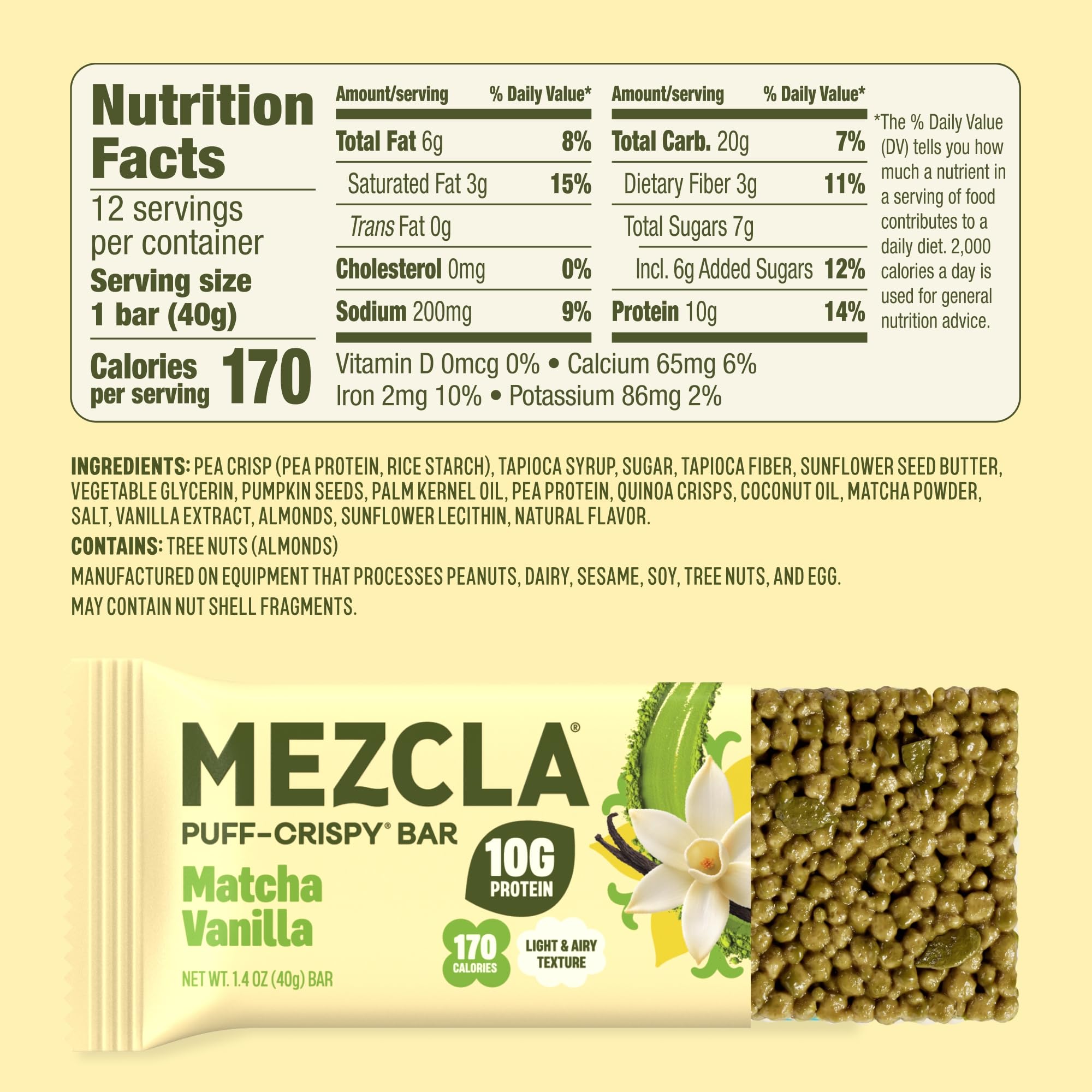 Mezcla primer plano textura puff-crispy que aporta crujido ligero y agradable