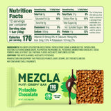 Mezcla primer plano de la textura puff-crispy que resalta el crujido