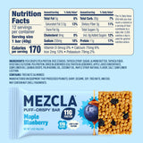 Mezcla primer plano de la textura puff-crispy con crujido visible y atracción