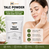 mGanna brocha aplicando talco para mejor fijación del maquillaje