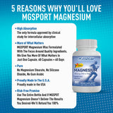 MGSPORT etiqueta nutricional destacando magnesio 380 mg y vitaminas
