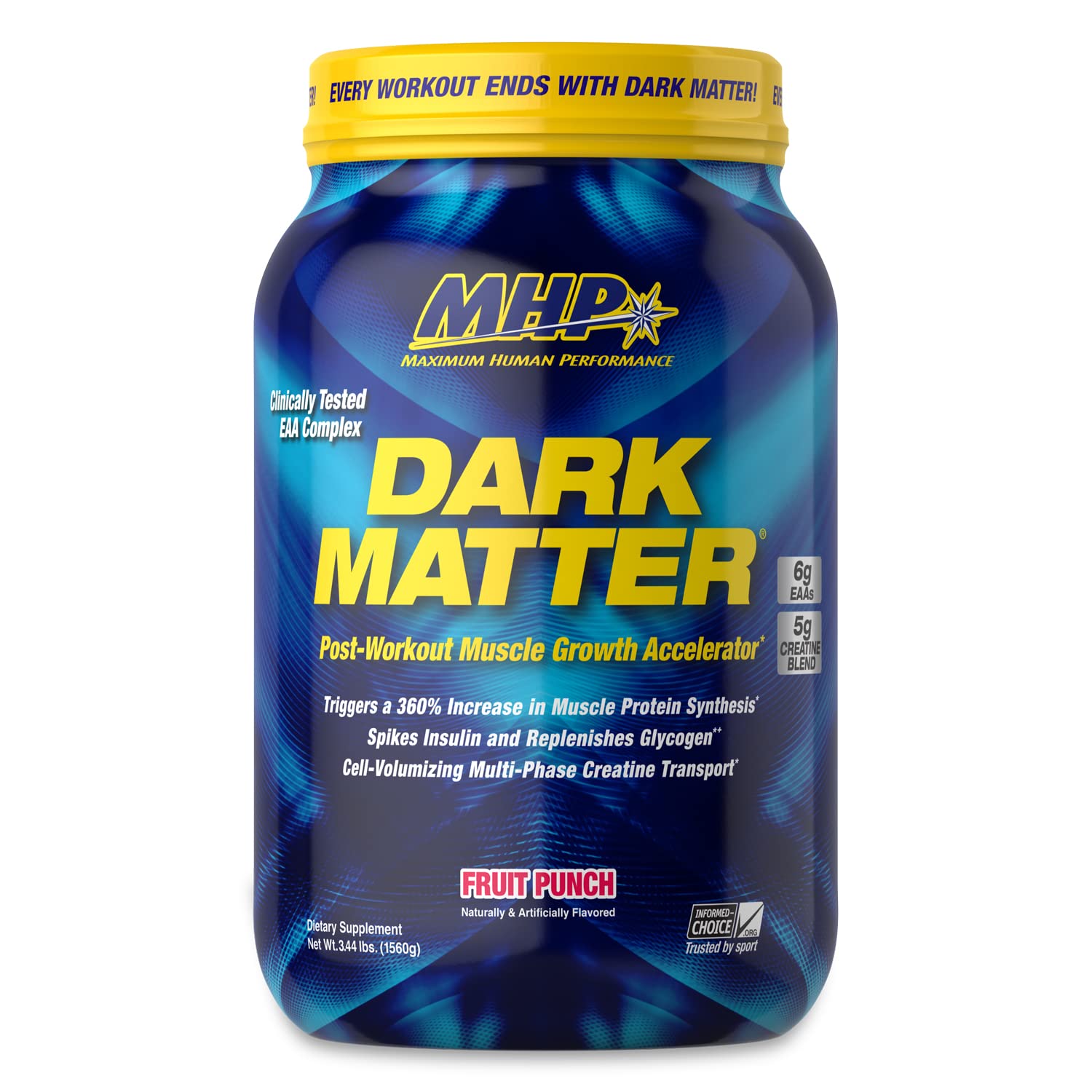 MHP Dark Matter vista frontal del envase con etiqueta clara y beneficios