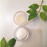 mi Nature polvo de aloe incorporado en crema casera, formulación estable