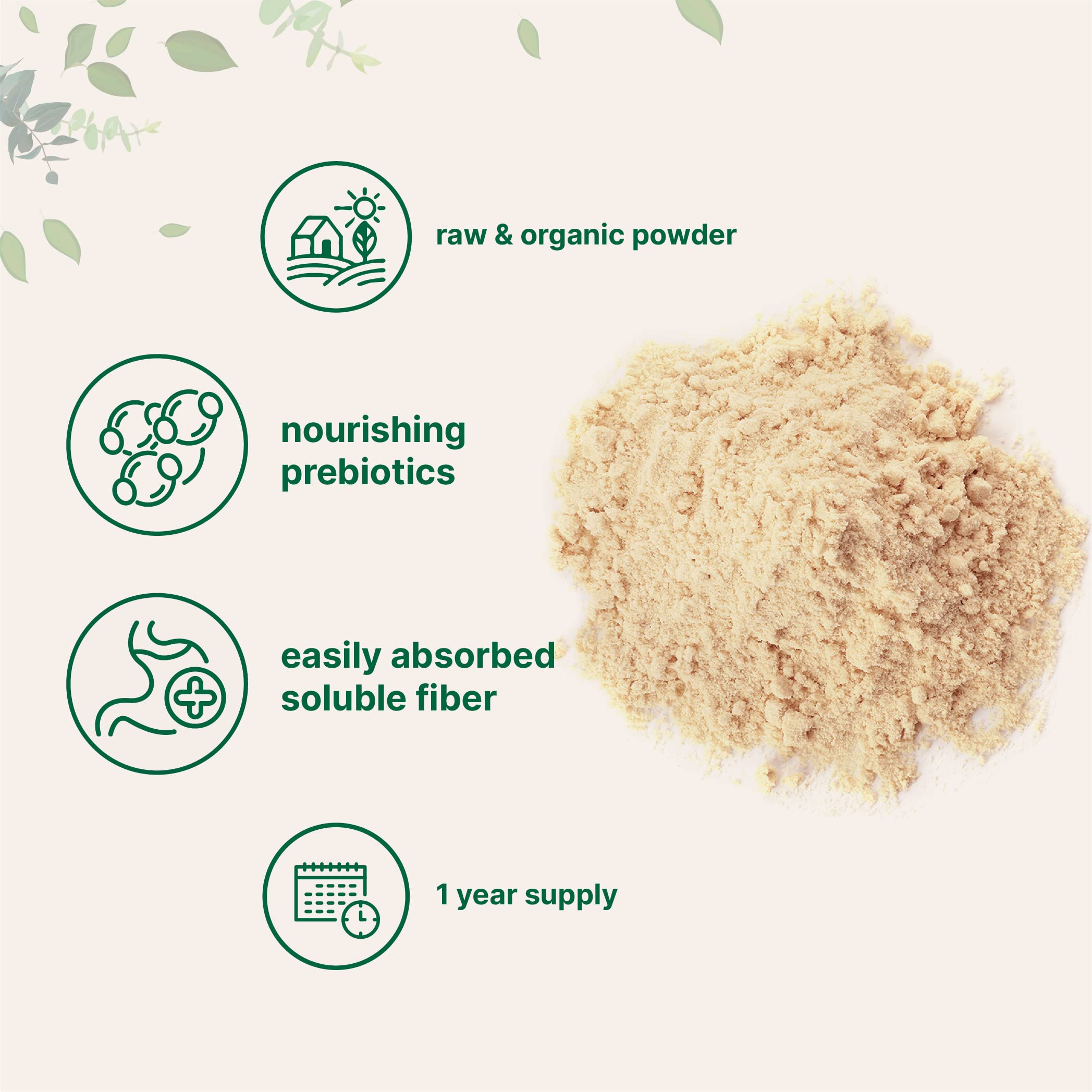 Micro Ingredients Acacia Senegal añadido a un batido, mejora la consistencia instantánea