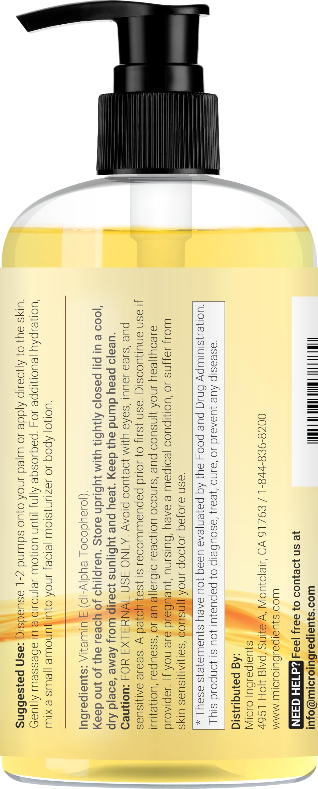 Micro Ingredients botella en botiquín doméstico lista para uso diario práctico