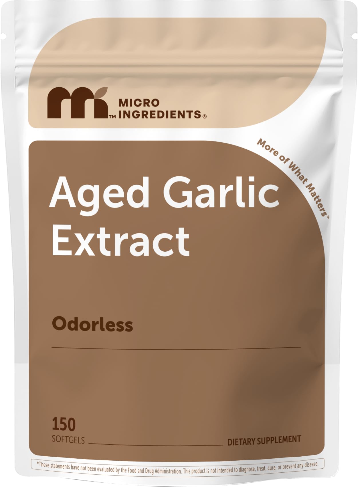 Micro Ingredients frasco frente mostrando 150 softgels y ventaja conveniencia